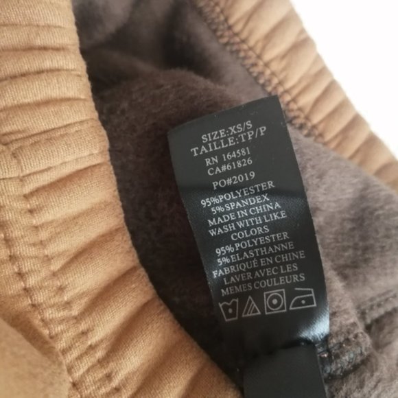 Just Cozy Caramel Fur-Lined Leggings - Picture 5 of 11